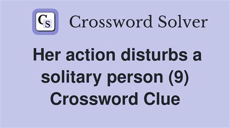 solitary crossword clue|More.